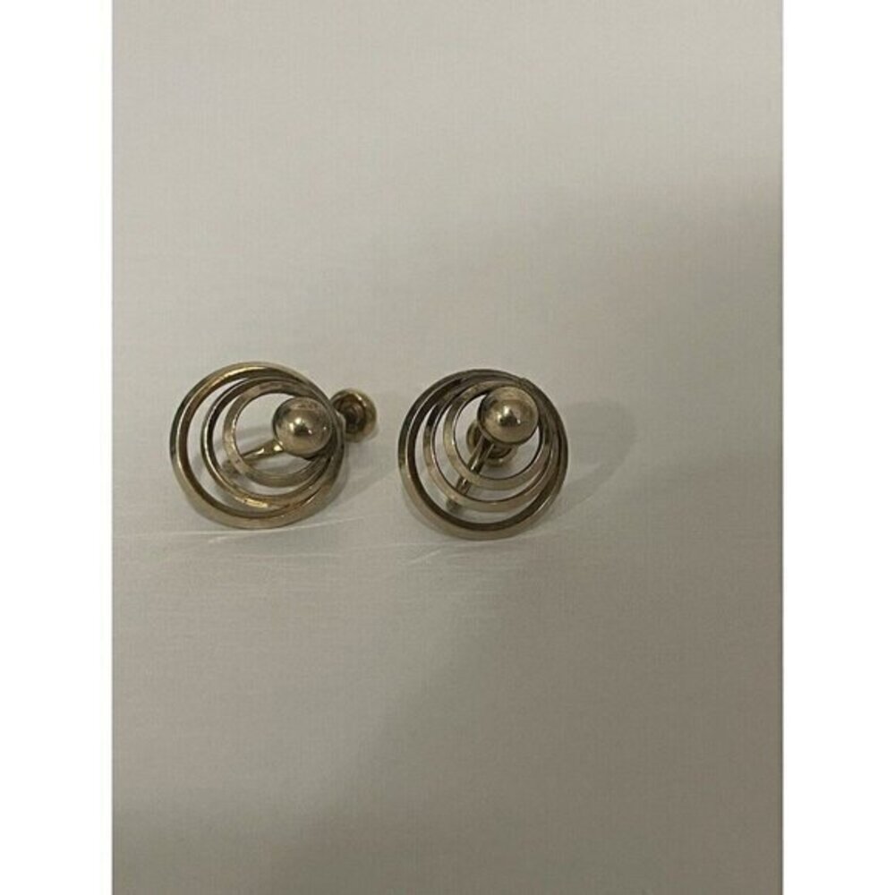 Clip On‎ Circle Vintage Earrings